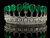 tiara esmeraldas diamantes